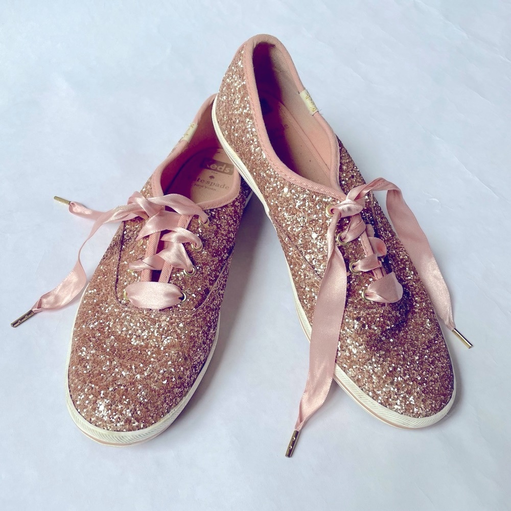 RARE Kate Spade x Keds Trista sneaker Rose Gold